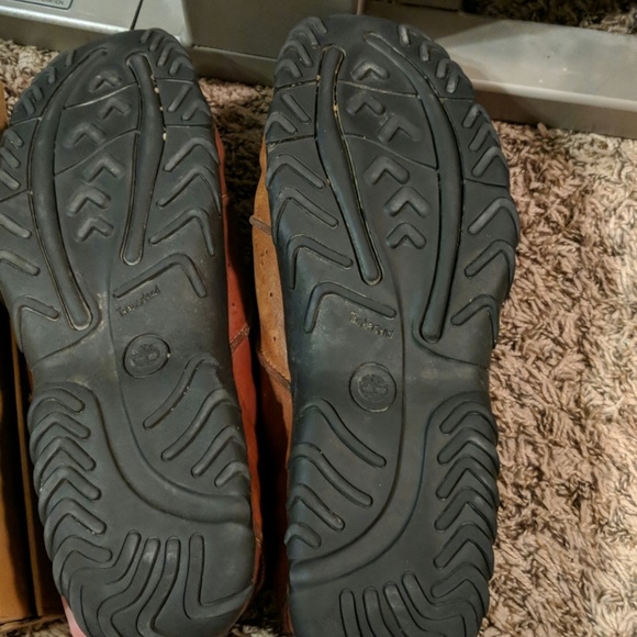 Brown Timberlands men's leather dress shoes 14M - Picture 4 of 4